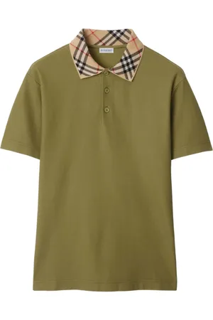 Burberry Playera tipo polo con cuello a cuadros