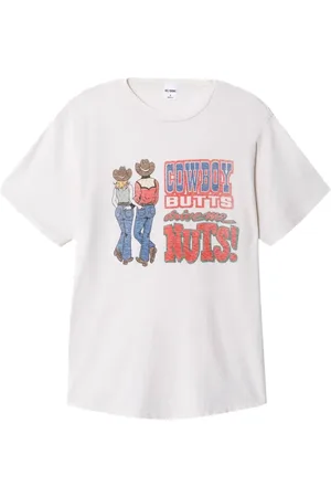RE/DONE Playera Boyfriend "Cowboy Butts"