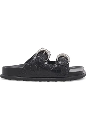 Marine Serre Flip flops con monograma en relieve