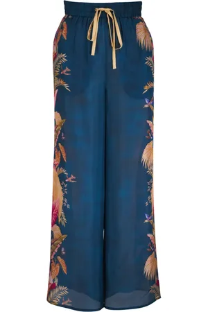 ZIMMERMANN Pantalones anchos con estampado floral