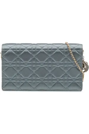 Dior 2019 Silk Cannage Lady Dior Wallet On Chain crossbody bag