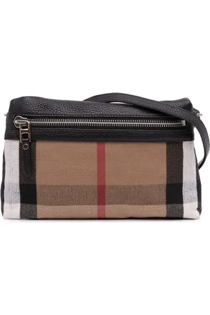 Burberry 2000-2017 Small House Check Canvas Farley crossbody bag