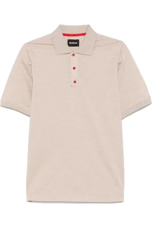 Kiton Playera tipo polo con efecto melange