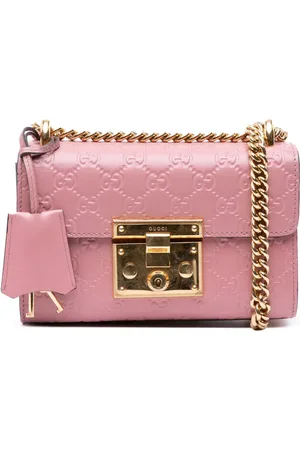 Gucci 2016-2024 Small Guccissima Padlock crossbody bag