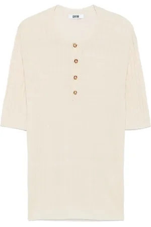 GRIFONI Camiseta con cuello henley