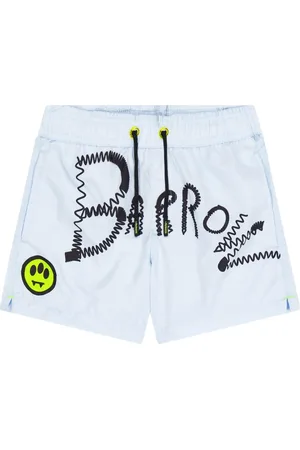 BARROW Shorts de playa con logo estampado