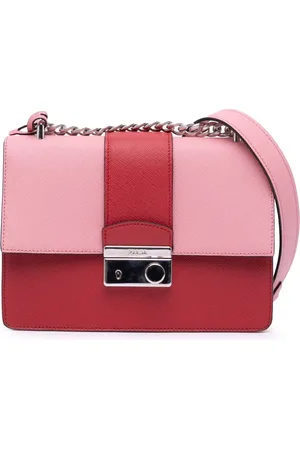 Prada Bolsa crossbody Sound Lock Chain pequeña de Saffiano bicolor 2000-2024