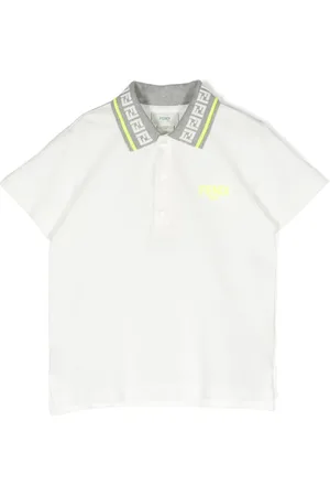 Fendi Playera tipo polo con cuello en contraste