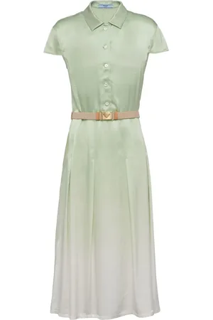 Prada Vestido midi con efecto degradado