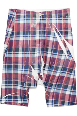Comme des Garçons Shorts a cuadros de sarga