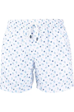 FEDELI Traje de baño con estrellas de mar estampadas