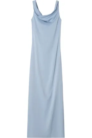Dagmar Vestido largo con diseño drapeado