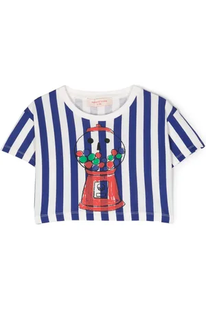 Weekend House Kids Playera con rayas estampadas