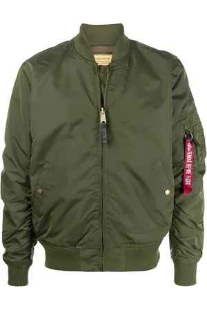 Alpha Industries Chamarra bomber con cierre