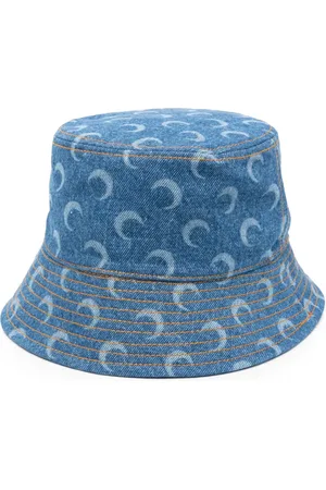 Marine Serre Gorro de pescador con estampado Moon