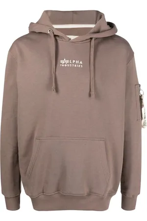 Alpha Industries Hoodie con logo bordado