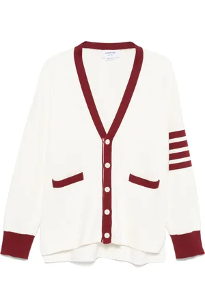 Thom Browne Cárdigan con franja 4-Bar