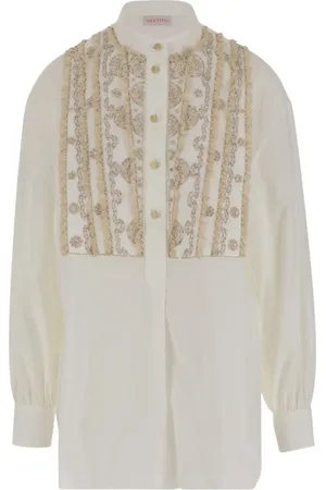 VALENTINO GARAVANI Camisa con mostacillas bordadas
