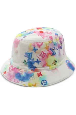 LOUIS VUITTON Gorro de pescador con logo estampado 2020