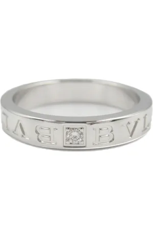Bvlgari 2010s 18K white gold B Zero One diamond ring