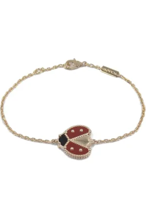 Van cleef Pulsera Lucky Spring en oro rosa de 18kt con ónix y cornalina 2010