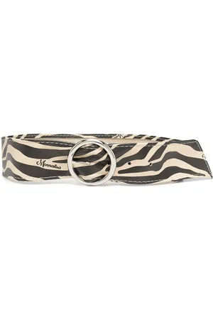 MONNALISA Cinturón con hebilla y estampado de cebra