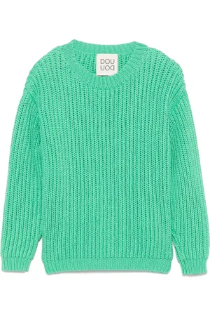 DOUUOD KIDS Suéter con parche del logo