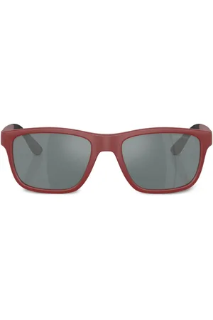 Emporio Armani Lentes de sol con armazón rectangular