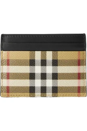Burberry Tarjetero con motivo de cuadros