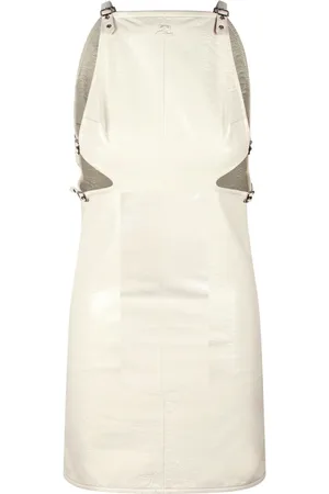 Courrèges Vestido corto con aberturas