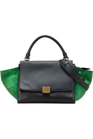 Céline Bolsa satchel Trapeze mediana de pirl tricolor 2014