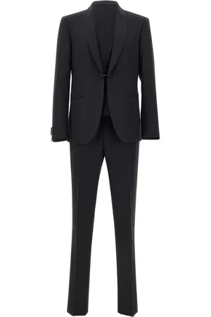 corneliani Traje de tres piezas con ribete satinado