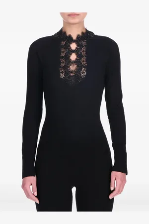 ERMANNO SCERVINO Suéter con detalle de encaje
