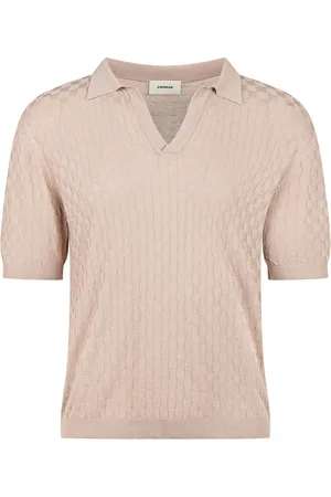 A PAPER KID Playera tipo polo tejida