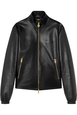 VERSACE Chamarra de piel