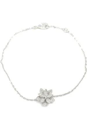 Van Cleef & Arpels Pre-Owned Pulsera Lotus en oro blanco de 18kt con diamante 2010