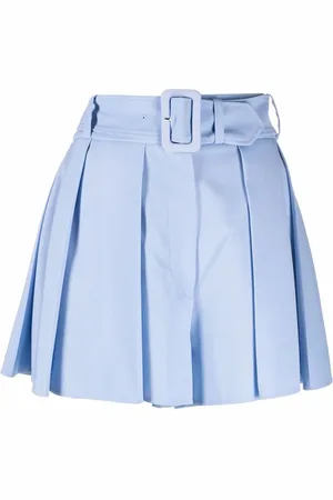 Patou Shorts con pinzas y cinturón