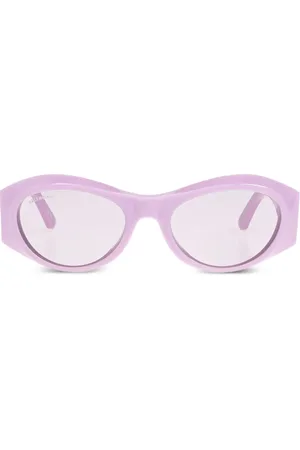 Balenciaga Lentes de sol con armazón ovalada
