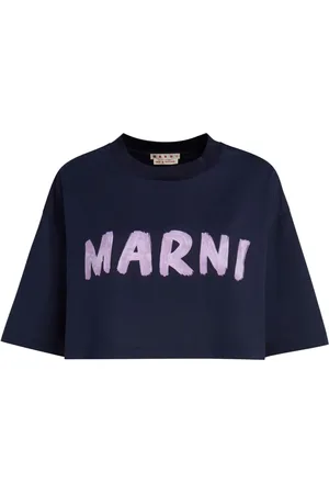 Marni Playera corta con logo estampado