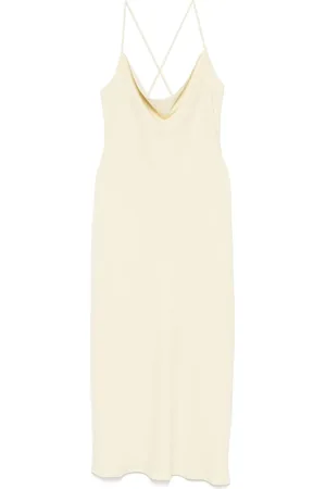 Calvin Klein Vestido midi con diseño drapeado