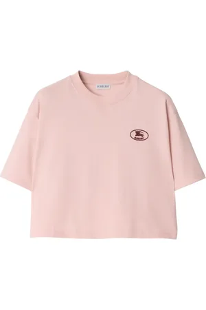 Burberry Playera corta con cuello redondo