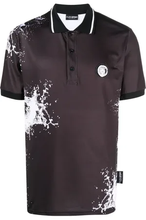 Philipp Plein Playera tipo polo con estampado Splash