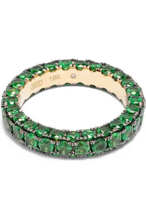 Shay Anillo en oro amarillo de 18kt con esmeralda