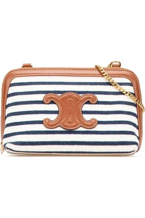 Céline Bolsa crossbody de lona Triomphe con cadena 2021