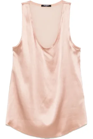 Balmain Top de seda