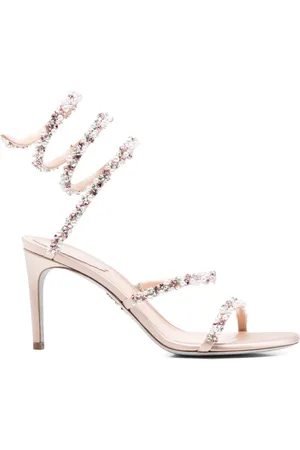 RENE CAOVILLA Sandalias con detalles de cristal y tacón de 80mm