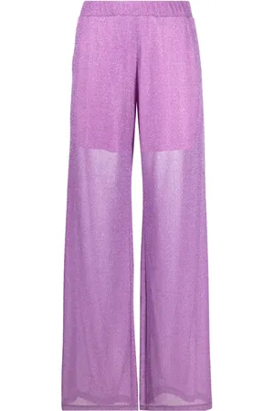 AMEN Pantalones anchos metálicos