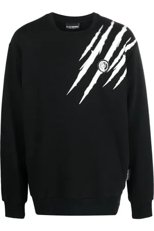 Philipp Plein Sudadera con estampado de rasguño