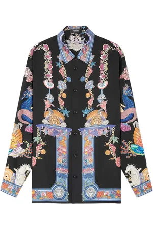 VERSACE Camisa Coral Theater con botones