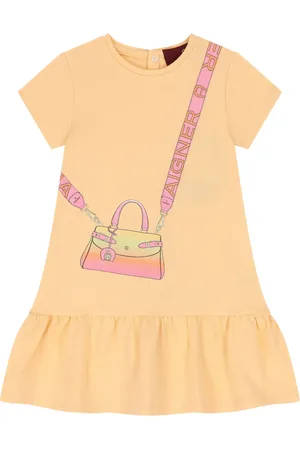 Aigner Vestido manga corta con eslogan estampado